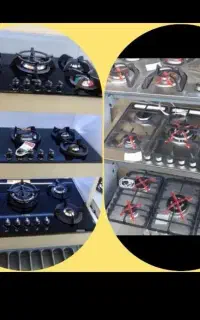 اجاق گاز صفحه ای استیل ۵شعله ولوم تخت مدل  j100