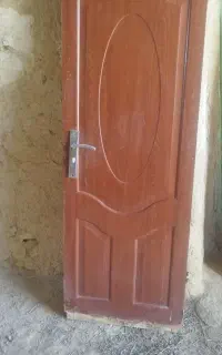 درب چوبی سرویس بهداشتی