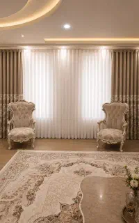انواع پرده پانچ مینیمال کلاسیک حریر و مخمل رنگی