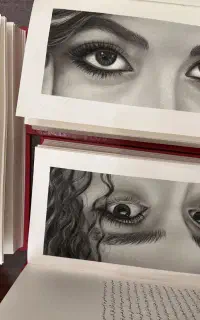 نقاشی و طراحی چهره سیاه قلم