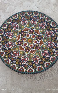 ظرف سفالی میناکاری شده نو