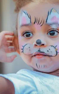 نقاشی روی صورت کودکان برای تولد