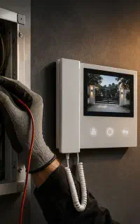 برق کار ساختمان نصاب آیفون تصویری و صوتی