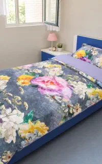 سرویس روتختی و کاور تشک ۴ تکه یک‌نفره