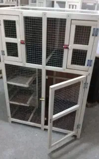 طراحی وساخت قفس چوبی