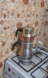 کتری قوری استیل جنس خیلی محکم