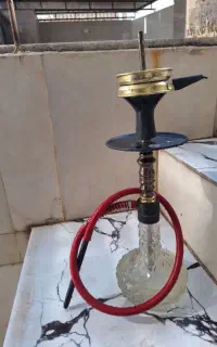 دو عدد قلیون یکی چوب گردو یکی عربی