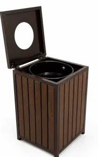 سطل زباله درب دار سنگین