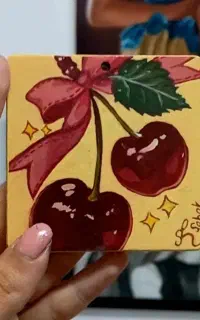 آینه چوبی نقاشی