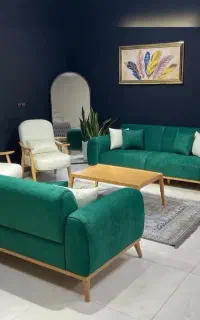مبل هازار %باپارچه های چرم زیبا%اقساط ویژه