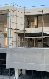 اجرای نما سرامیک سنگ