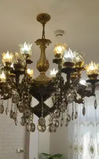 لوستر برنز ۸ شاخه دوبل