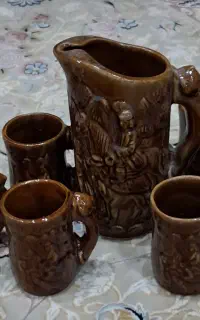 پارچه و لیوان دکوری