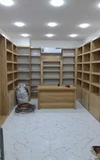 فروش دکور مغازه MDF طرح چوب