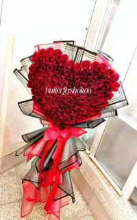 دسته گل رز مصنوعی ۱۰۰ تایی ولنتاین تولد خواستگاری