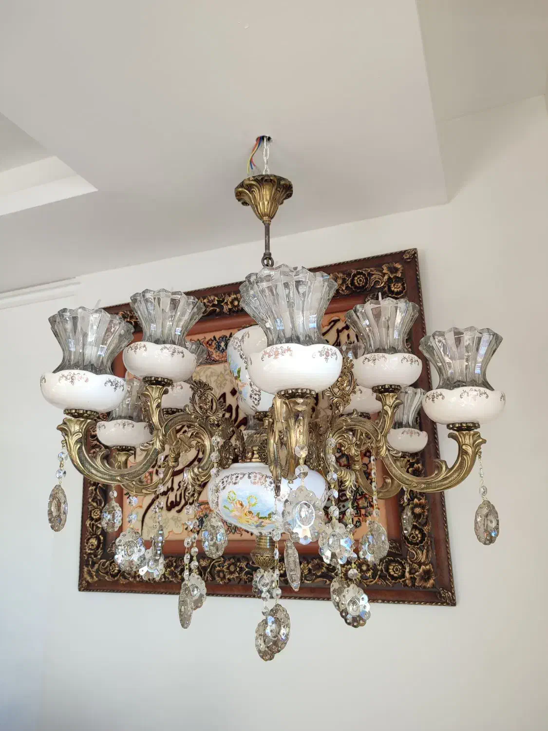 لوستر|لوستر و چراغ آویز|همدان, |دیوار