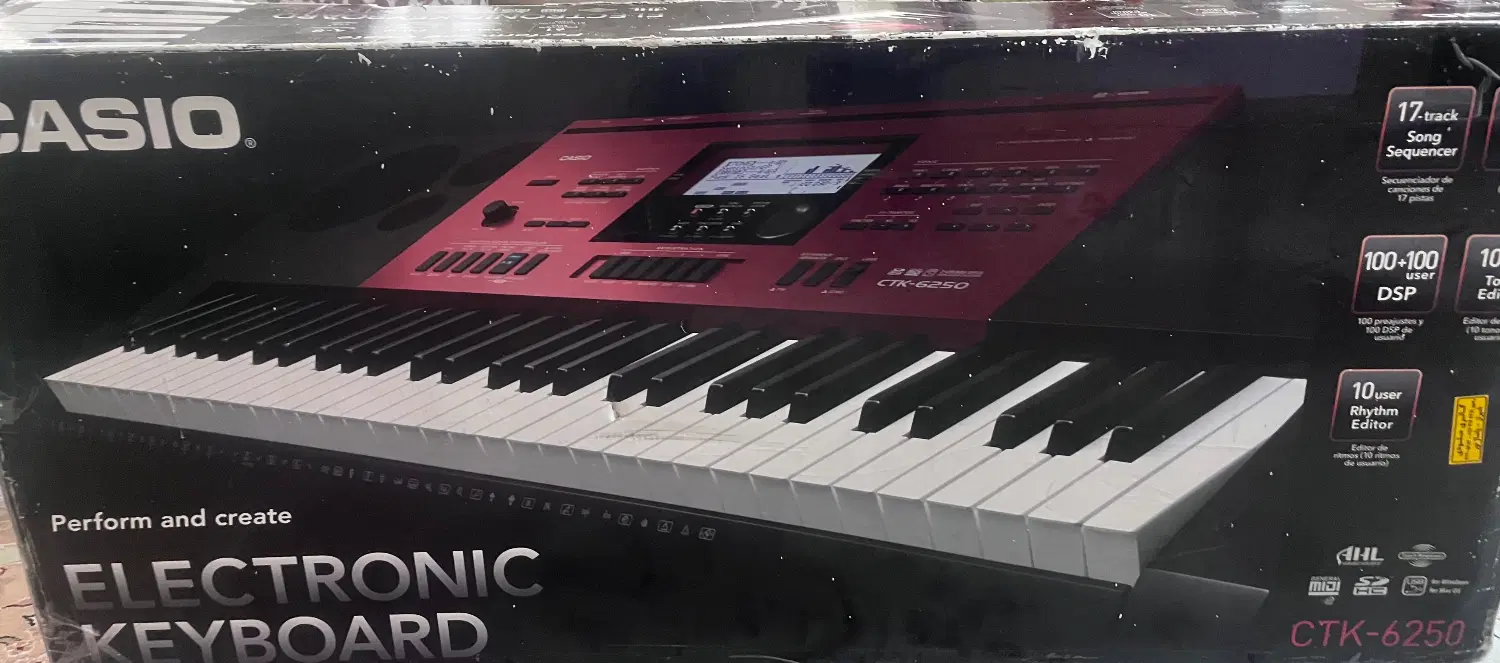 ارگ casio ctk-6250|پیانو، کیبورد، آکاردئون|شیراز, معالی‌آباد|دیوار