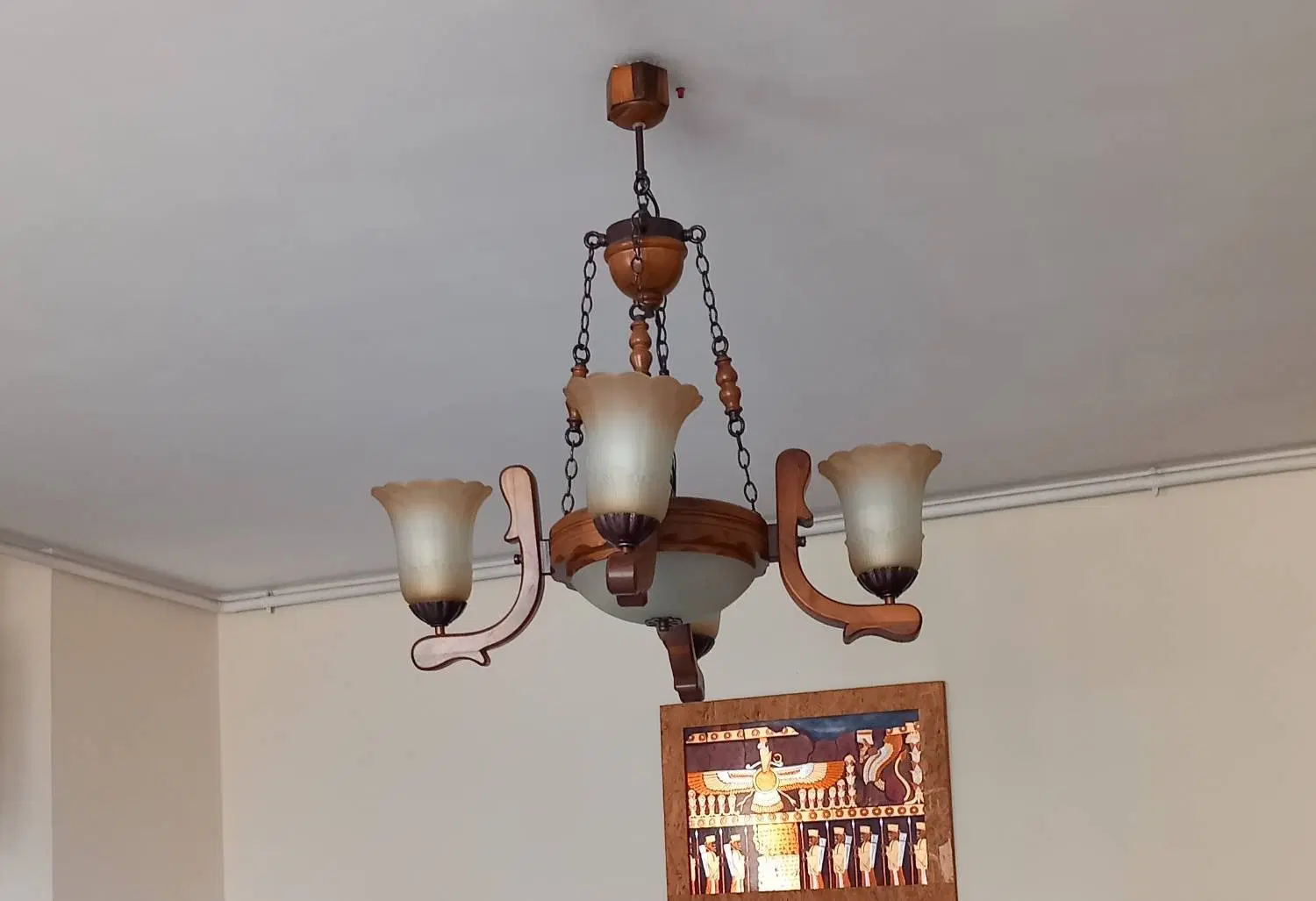 لوستر|لوستر و چراغ آویز|اراک, |دیوار
