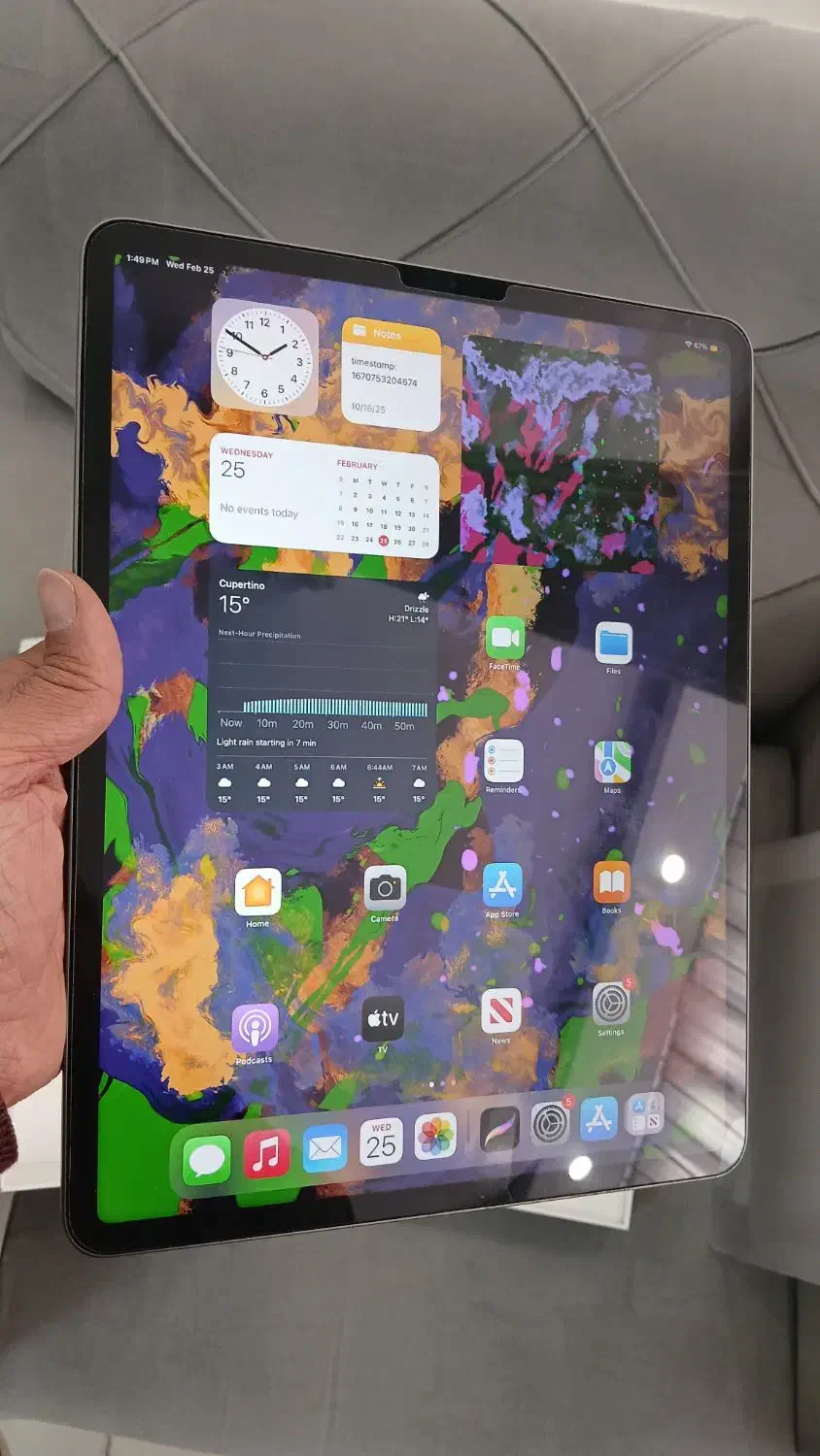 آیپد پرو 12.9 اینچ 2021، M1 ، تمیزِ تمیز|تبلت|تهران, سنائی|دیوار