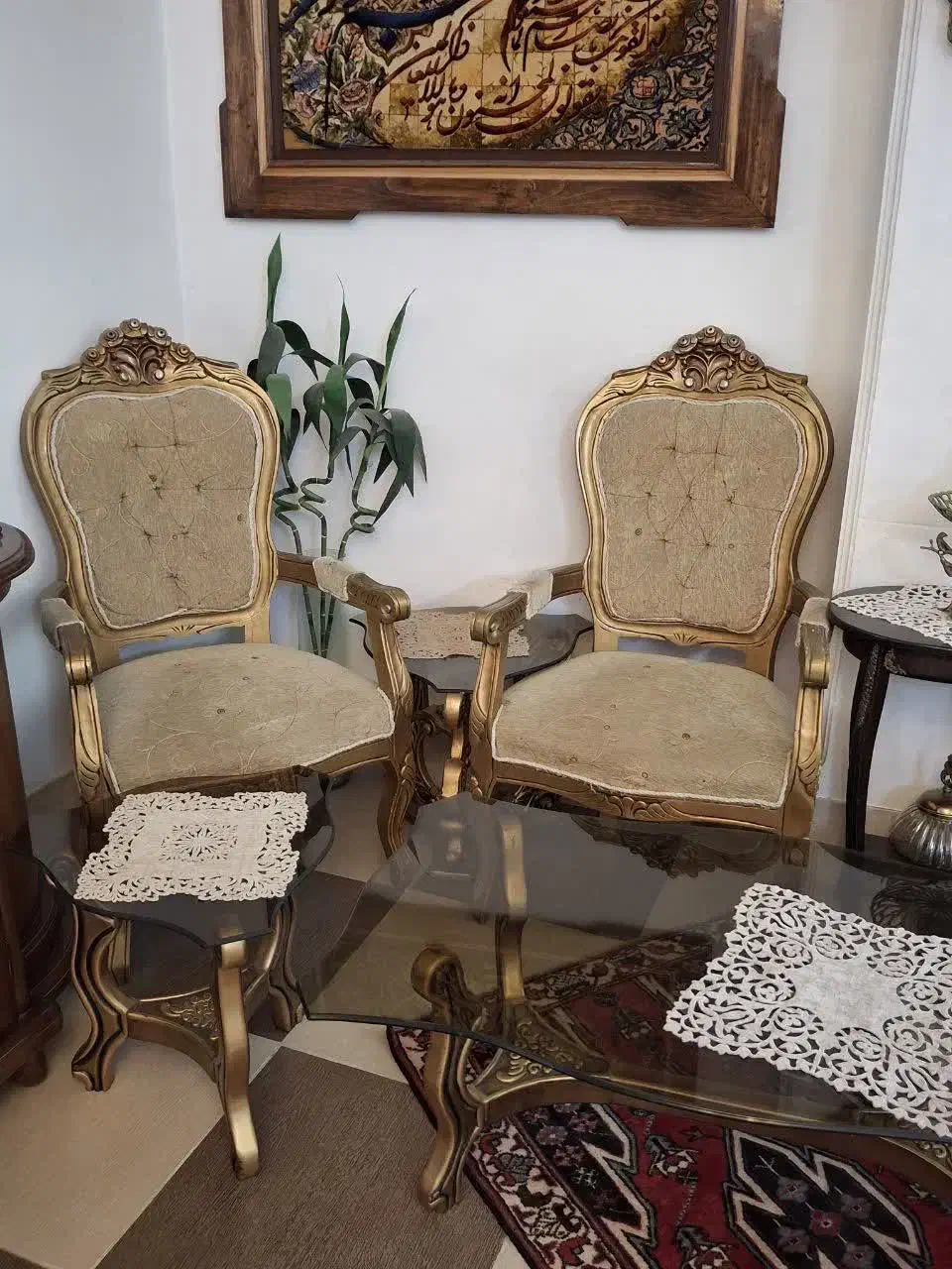 مبلمان استیل|مبلمان خانگی و میز عسلی|قم, آلوچو|دیوار