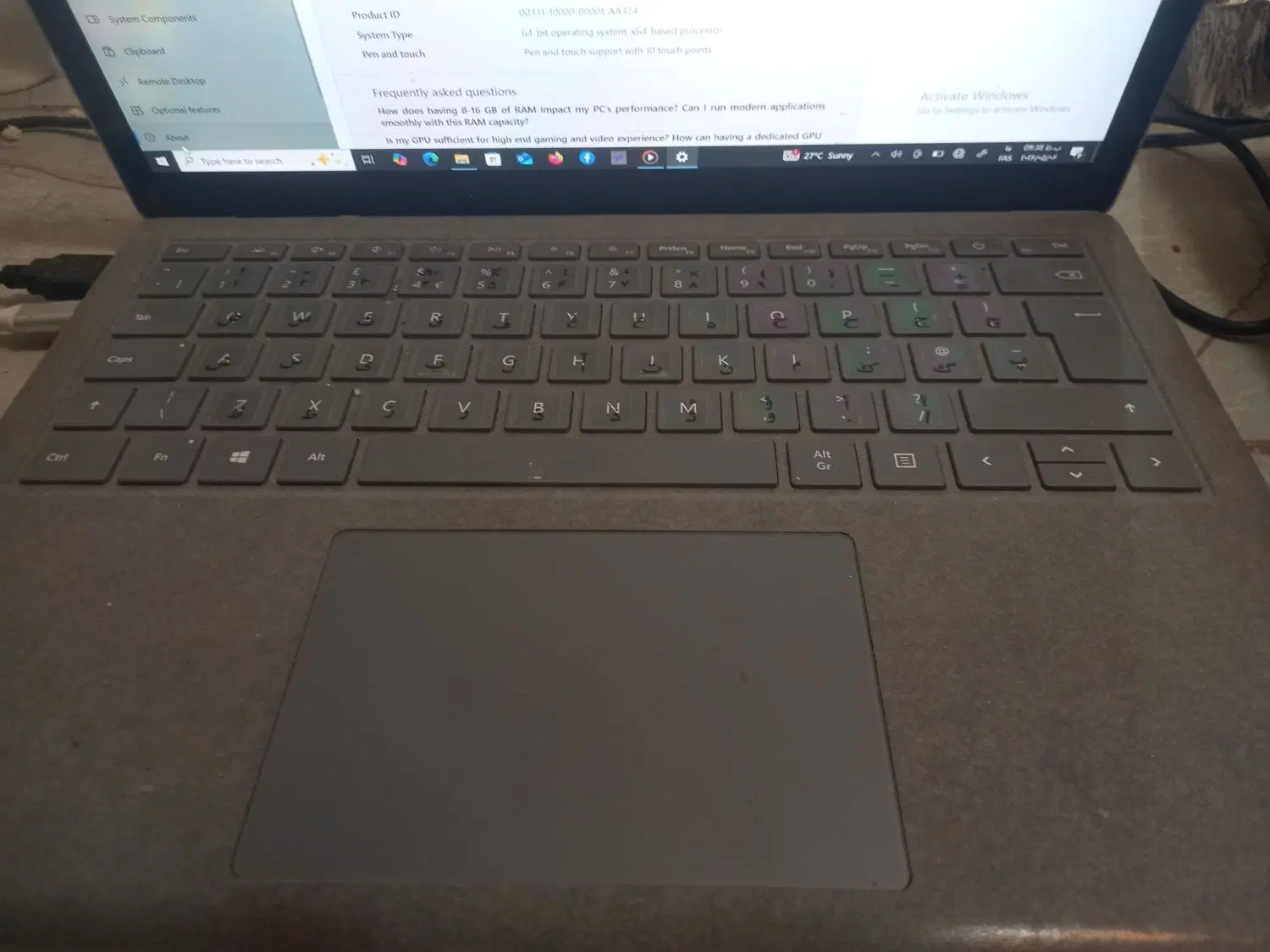 لب تاپ surface|رایانه همراه|رفسنجان, |دیوار