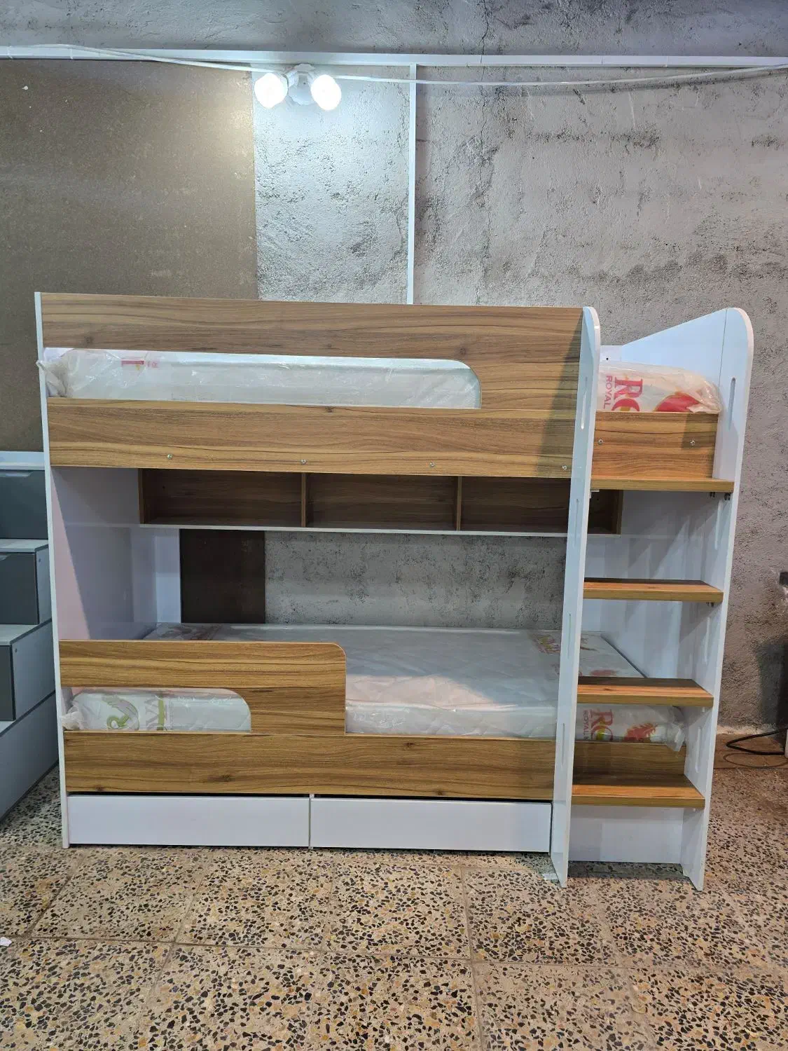 تخت دوطبقه کمجا مدل D29S چوبین پلاس|تخت و سرویس خواب|رشت, حومه رشت|دیوار