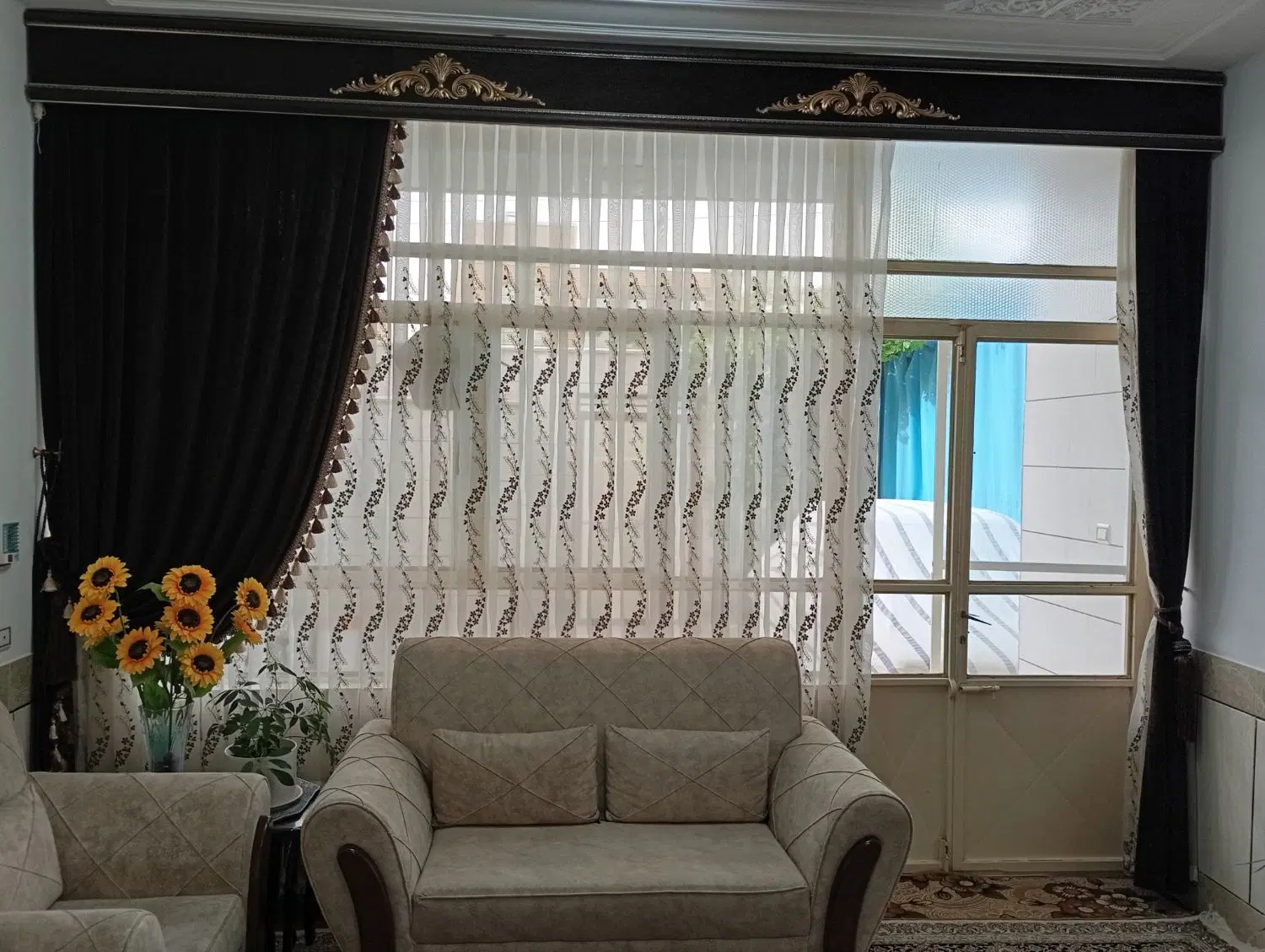 پرده|پرده، رانر، رومیزی|بن, |دیوار