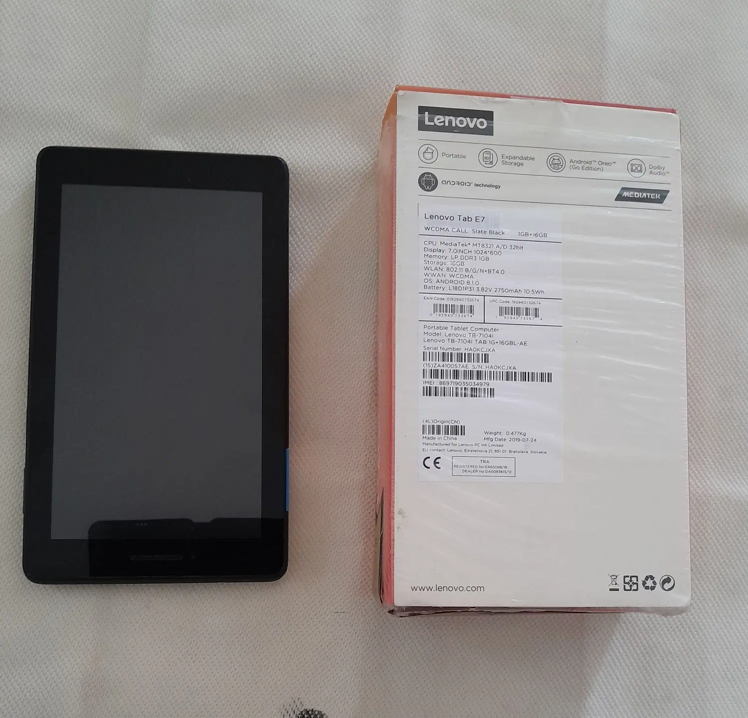 تبلت Lenovo tab E7|تبلت|دهلران, |دیوار