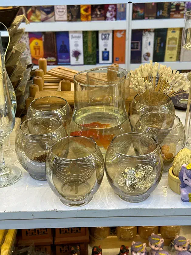 هفت سین جاشمعی پیرکس جام تنگ ماهی|صنایع دستی و سایر لوازم تزئینی|مشهد, امیر|دیوار