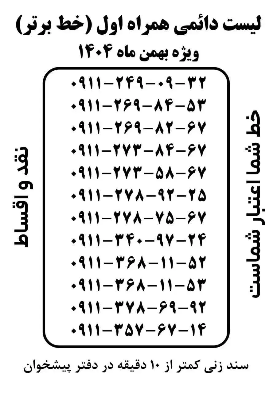 ۰۹۱۱-۳۸۰۹۱-۸۶|سیم‌کارت|گرگان, |دیوار