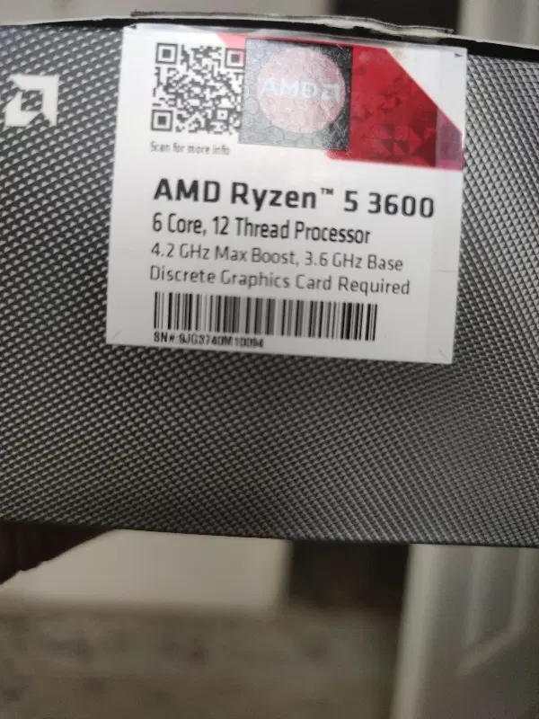 CPU Ryzen 5 3600 box|قطعات و لوازم جانبی رایانه|تهران, وردآورد|دیوار