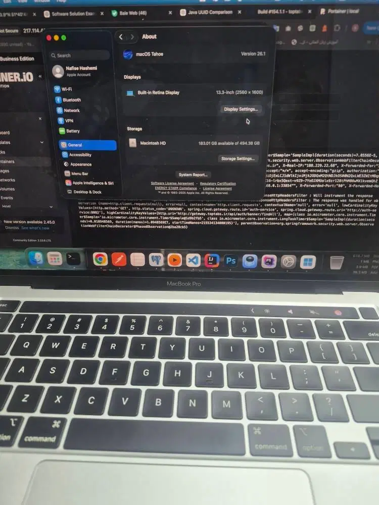 MacBook Pro M2 512GB SSD Battery 94 Cycle 154|رایانه همراه|تهران, چهارصد دستگاه|دیوار