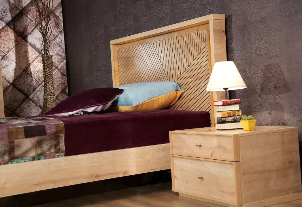 تخت سنا چوب ۱۲۰ نوجوان مدل آتریسا|تخت و سرویس خواب|سنندج, |دیوار