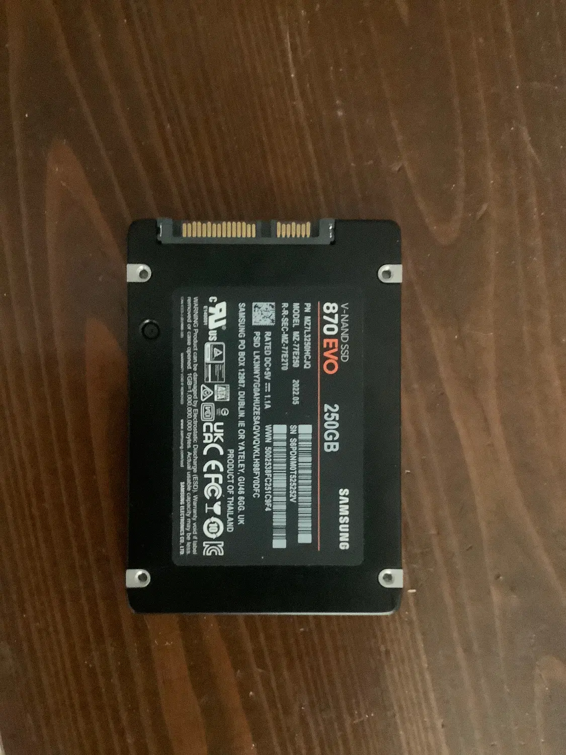 Ssd samsung 250 GB 870 EVO|قطعات و لوازم جانبی رایانه|تهران, بهار|دیوار