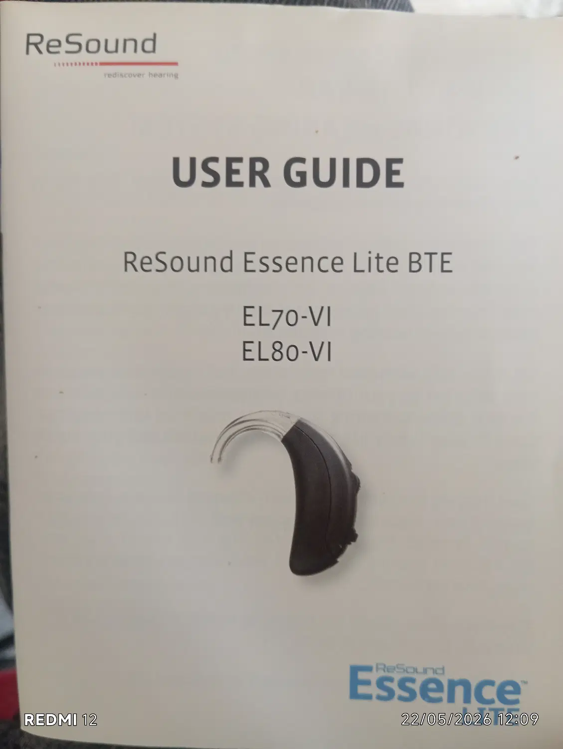 سمک ReSound Essence Lite BTE|پزشکی|مهربان, |دیوار