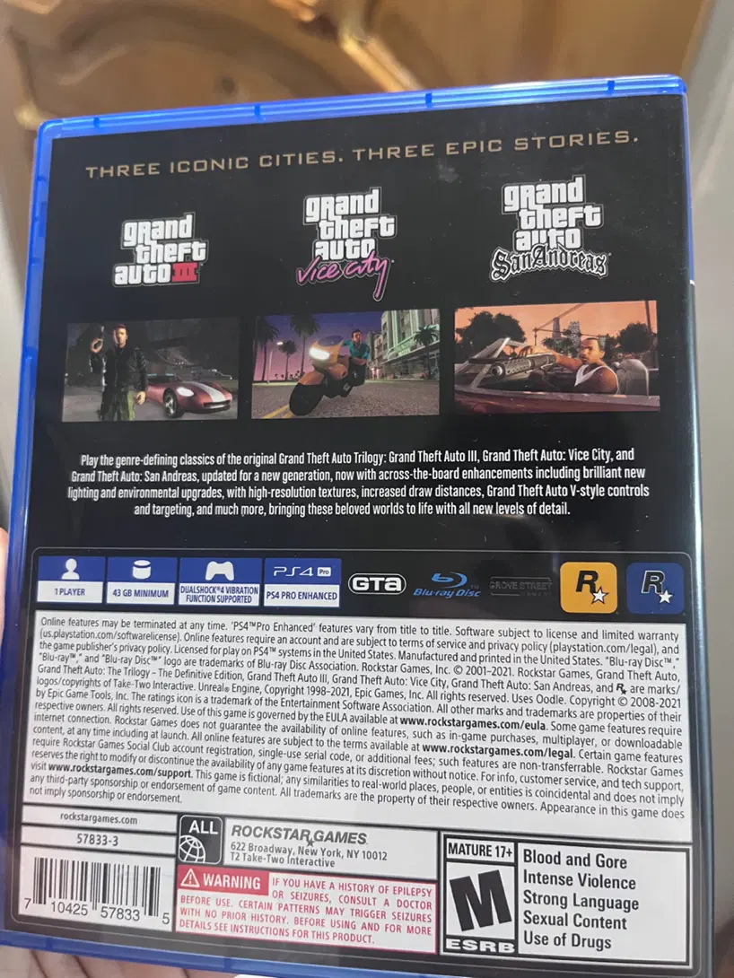 Gta trilogy|کنسول، بازی ویدئویی و آنلاین|تهران, شمس‌آباد|دیوار