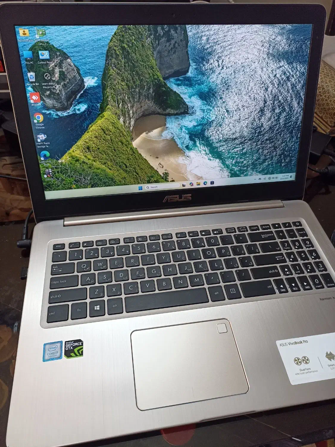 Asus gaming n580 V     4k  GTX 1050|رایانه همراه|اصفهان, آهنگران|دیوار