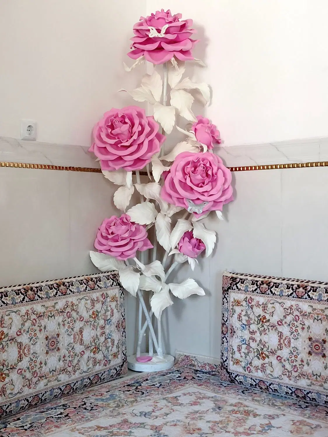 گل تزئینی|گل مصنوعی|مریوان, |دیوار