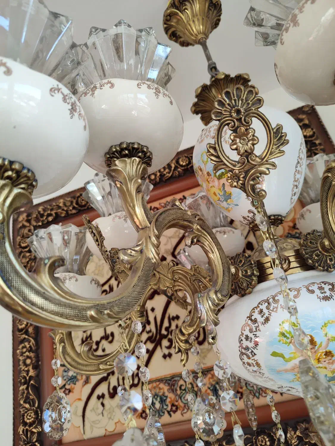 لوستر|لوستر و چراغ آویز|همدان, |دیوار