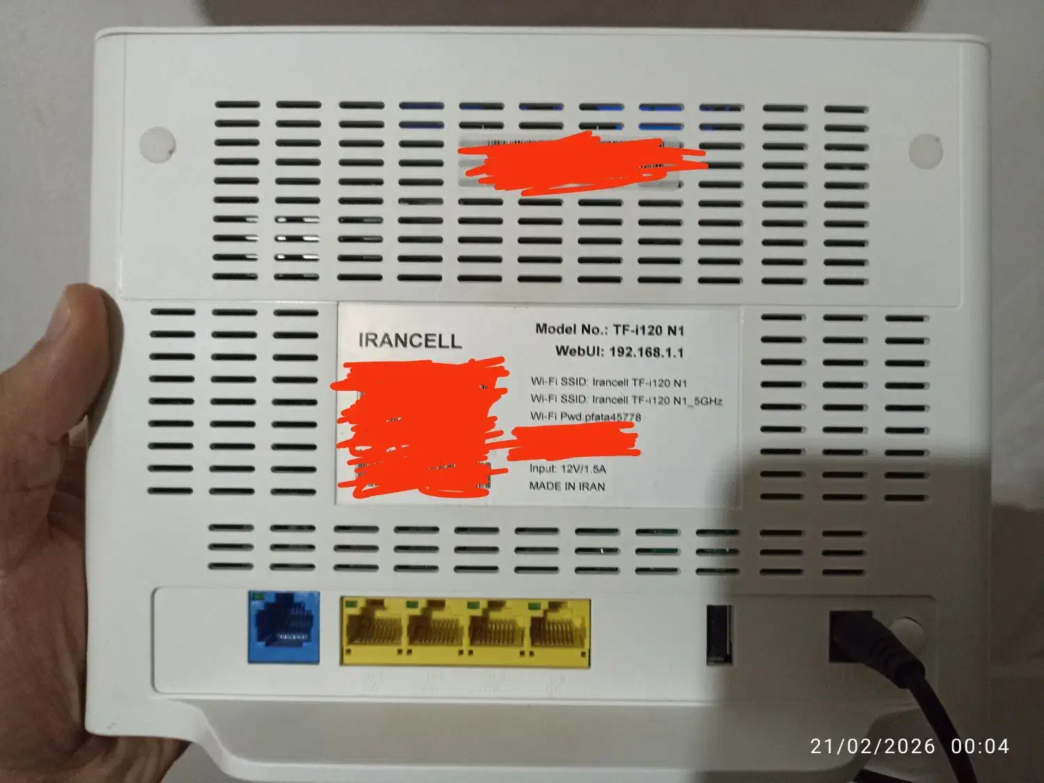 مودم TF I120 N1|مودم و تجهیزات شبکه|شیراز, فخرآباد (دروازه کازرون)|دیوار