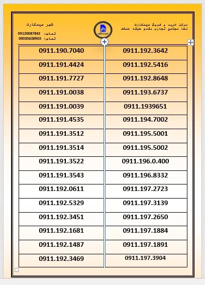 0911-40-40-40-4|سیم‌کارت|بندر ترکمن, |دیوار