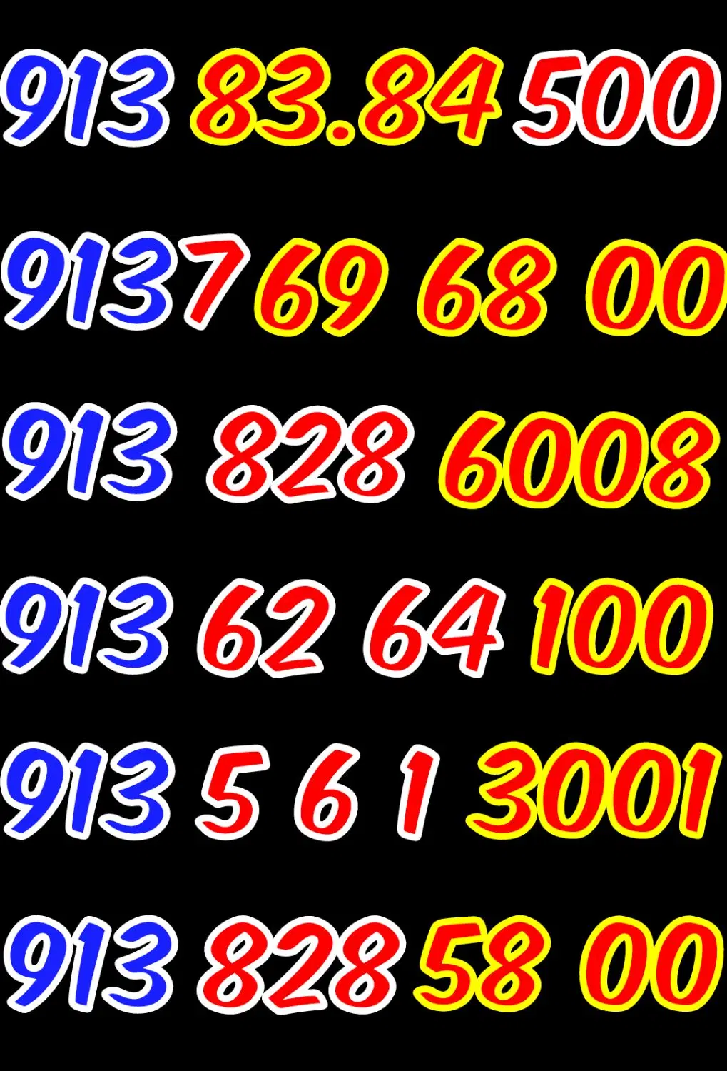 0913.83.84.500|سیمکارت|اصفهان, گلزار|دیوار