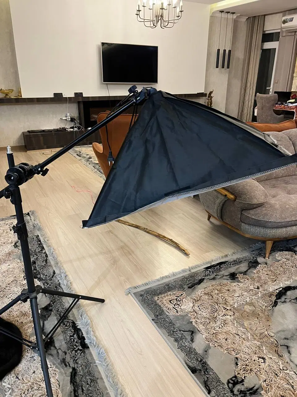 Triple Studio Softbox Photography Lighting Kit|لامپ و چراغ|ارومیه, |دیوار