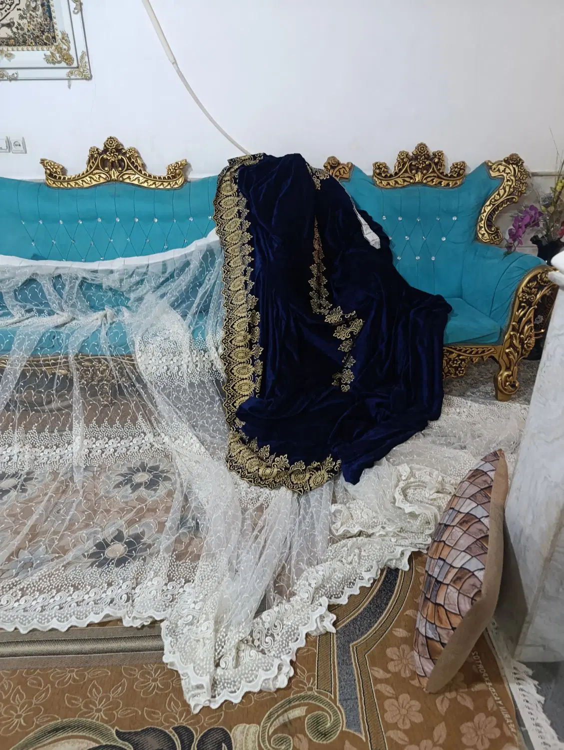 پرده|پرده، رانر، رومیزی|قم, چهل درخت‎|دیوار