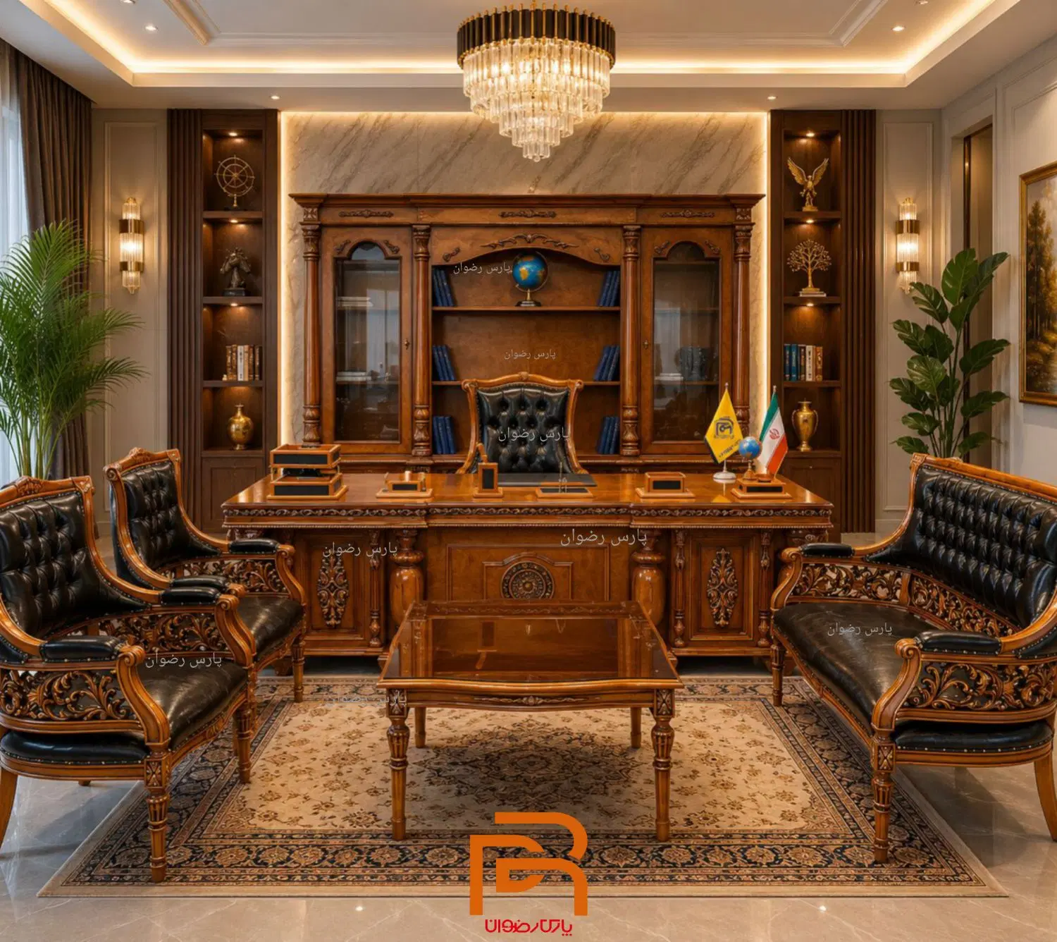 ست اسپانیایی/میزمدیریت/کتابخانه/مبلمان اداری/میز|مبلمان اداری|تهران, یافت آباد جنوبی|دیوار