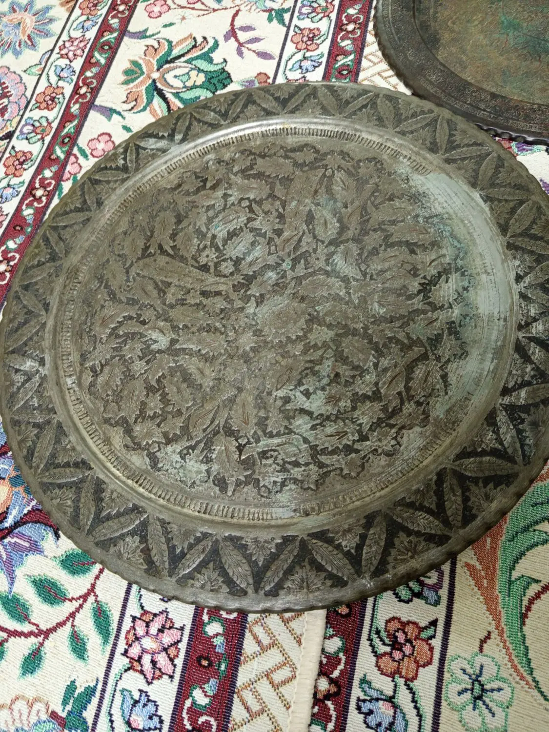 سینی مسی|کلکسیون اشیاء عتیقه|تهران, وصفنارد|دیوار