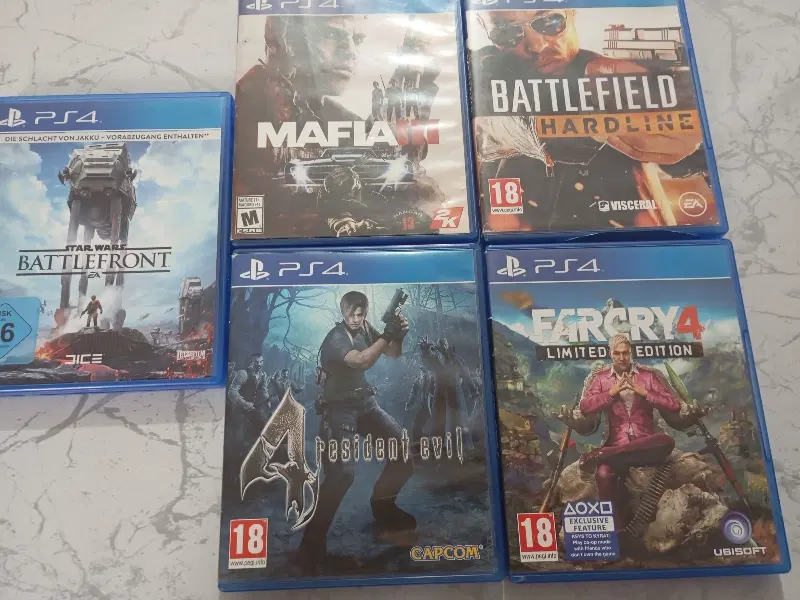 ۵ عدد دیسک‌ ps4|کنسول، بازی ویدئویی و آنلاین|تهران, نعمت‌آباد|دیوار