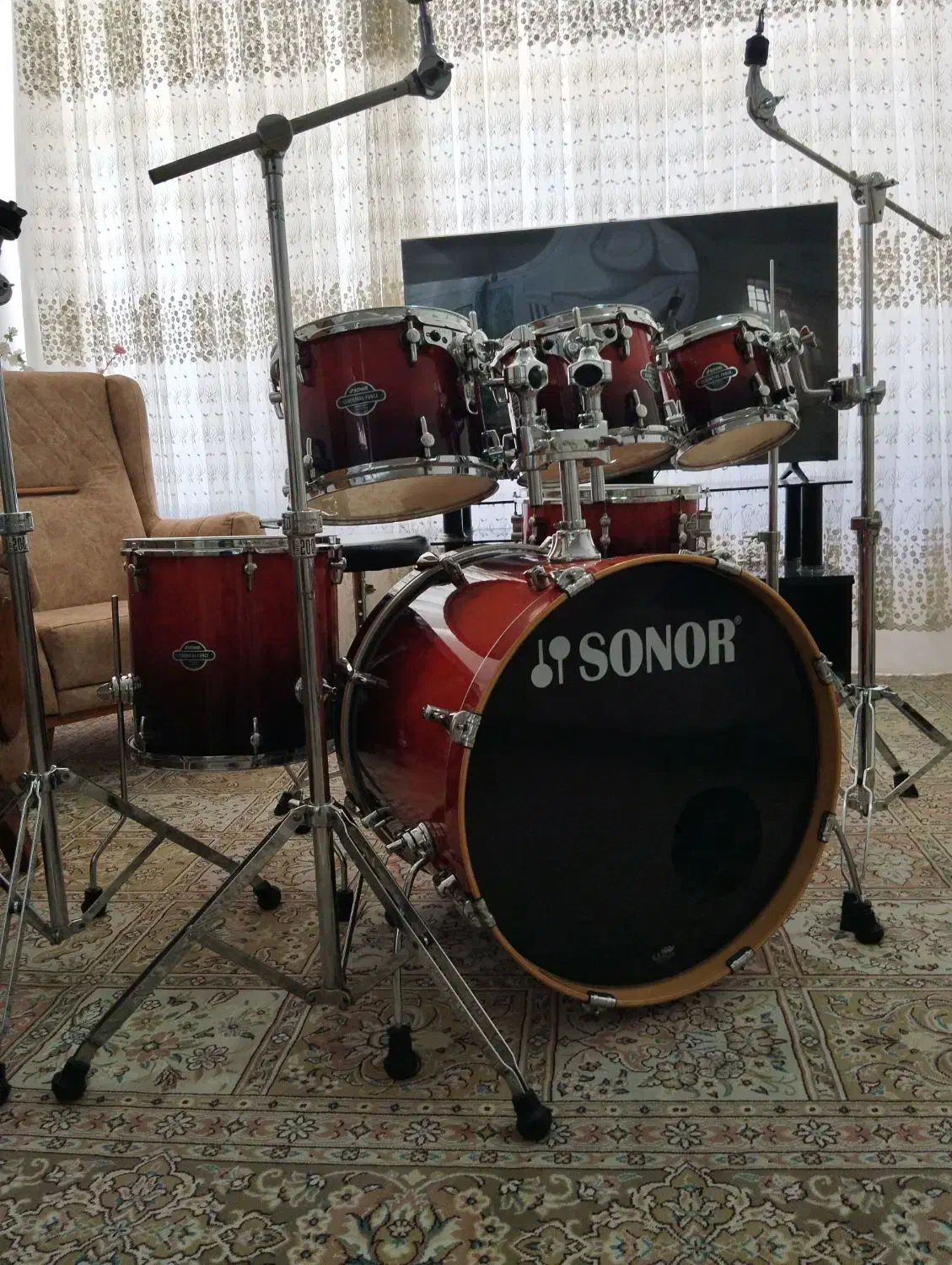 درامز sonor essential force|درام و پرکاشن|اصفهان, کشاورزی|دیوار