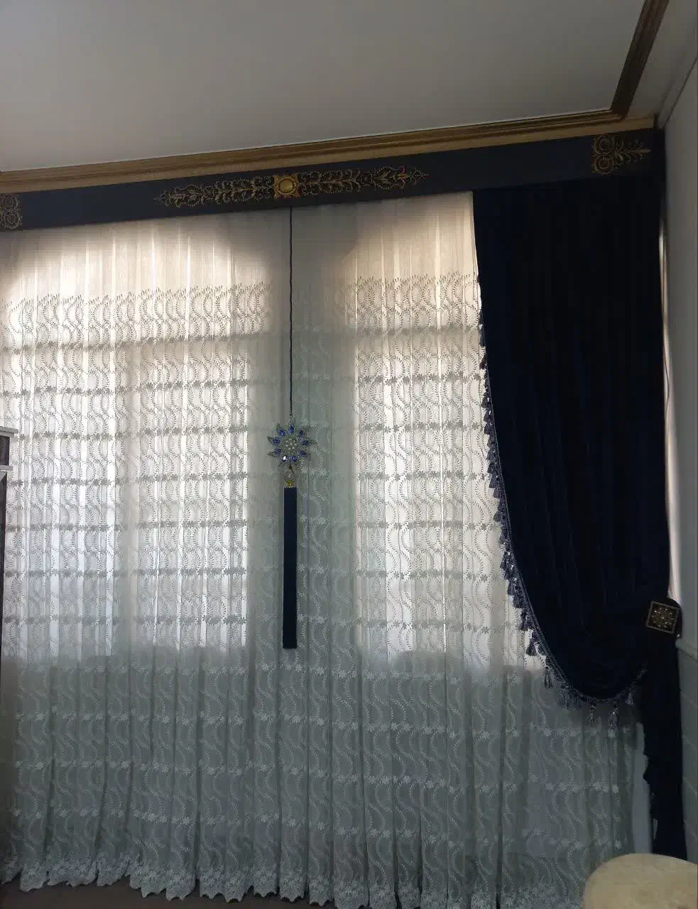 پرده|پرده، رانر، رومیزی|قم, چهل درخت‎|دیوار