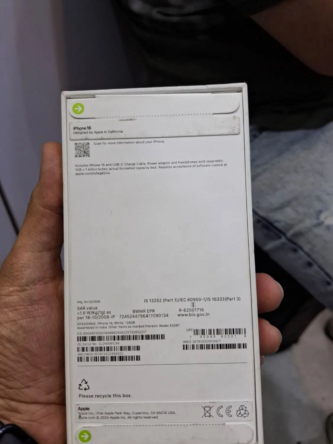 اکبندiphone 16normal 128g|موبایل|تهران, توحید|دیوار